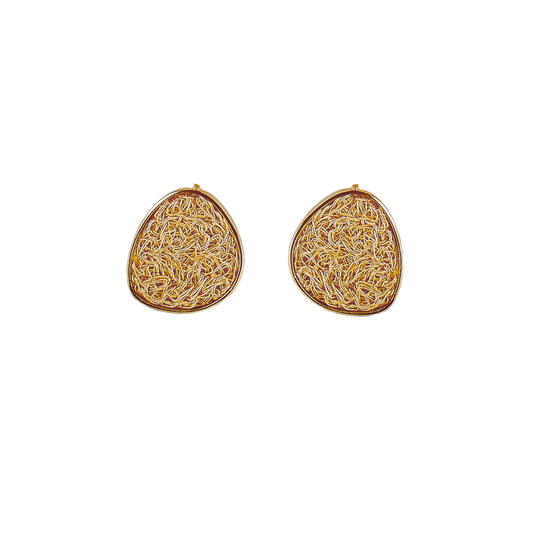 The Origin Gold Statement Earrings