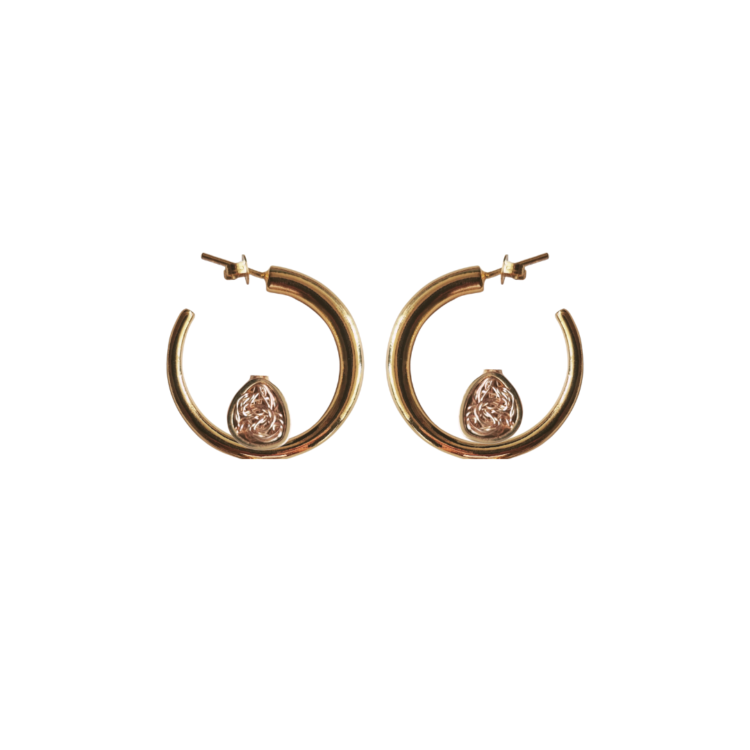 BIRD GOLD HOOPS