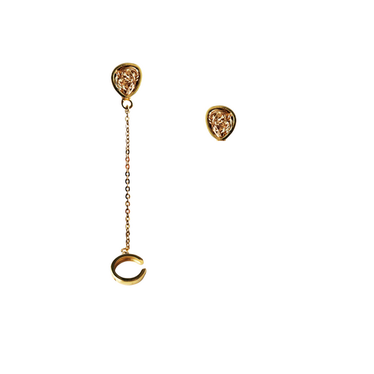 Gold Ear cuff dream and Earring