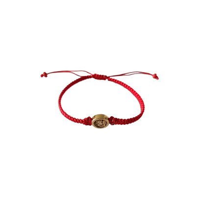 SOUL CORD BRACELET WITH GOLD CHARM
