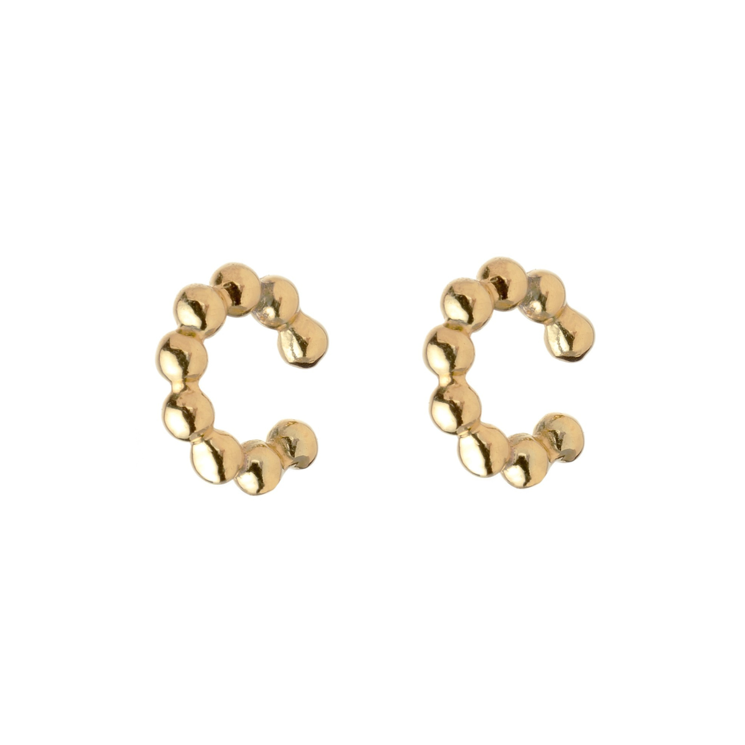 Artisan-crafted small ear cuffs showcasing a distinctive and contemporary aesthetic.